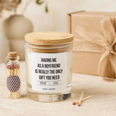 Funny Girlfriend Gift Set Vegan Soy Wax Candle Cheeky Christmas Anniversary Valentine’s Day Birthday Present